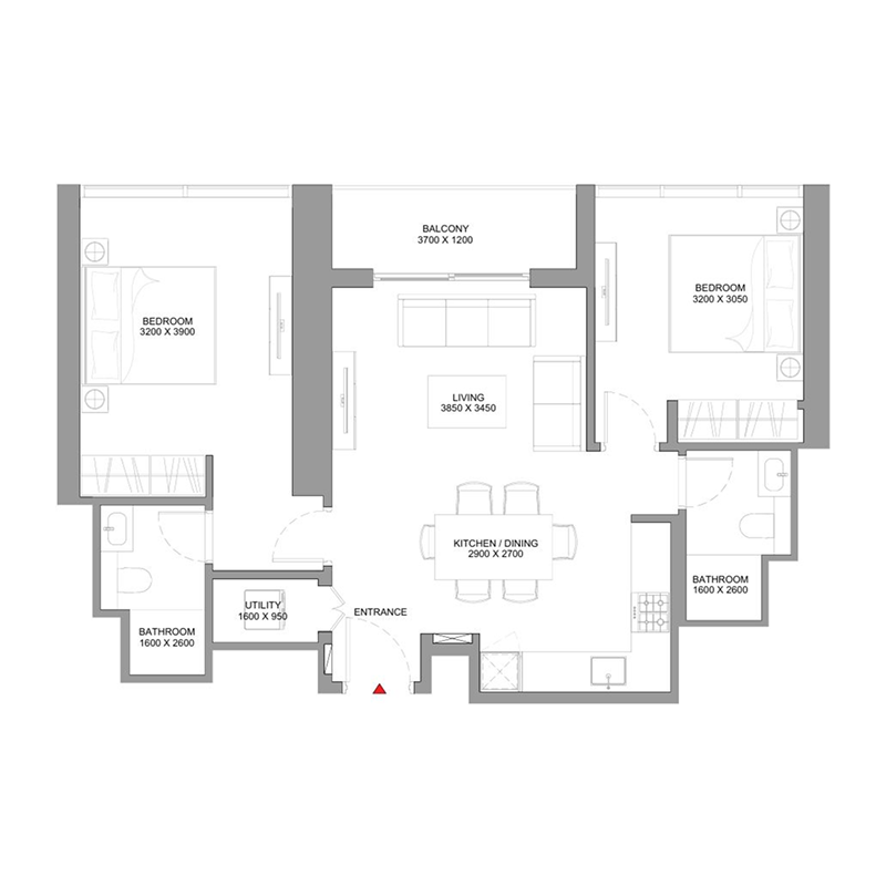 2 bedroom Apartments -  Skyvue Stellar