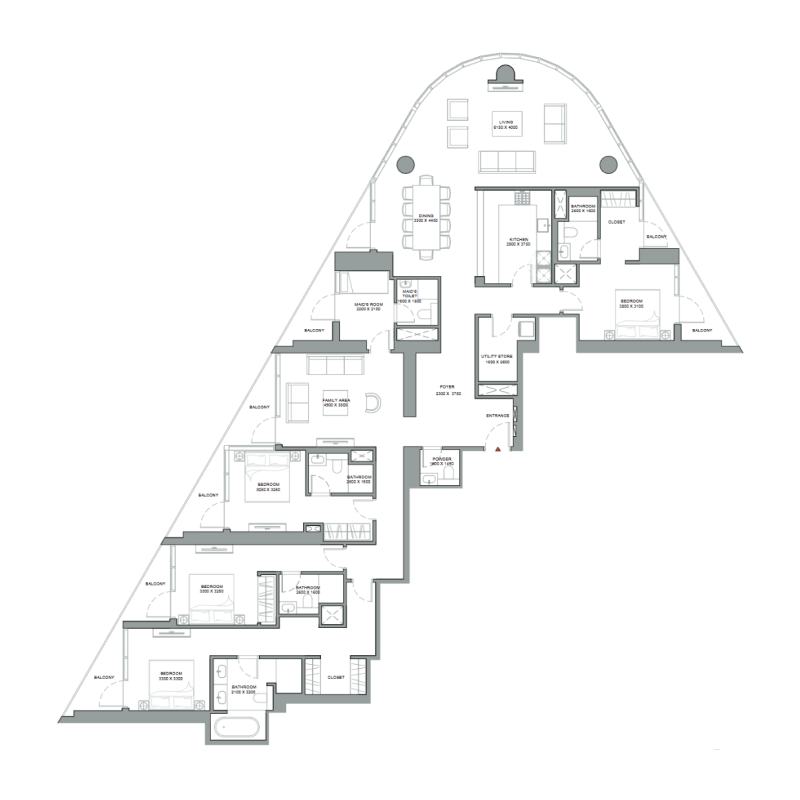 4 bedroom Apartments -  Skyvue Stellar
