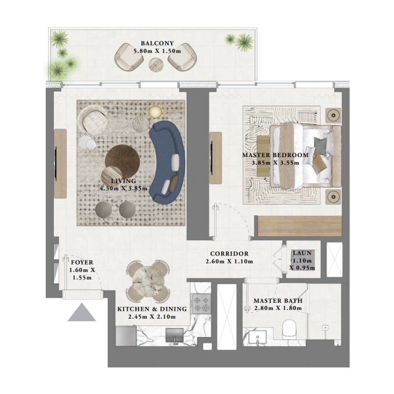 1 bedroom Apartments -  Albero