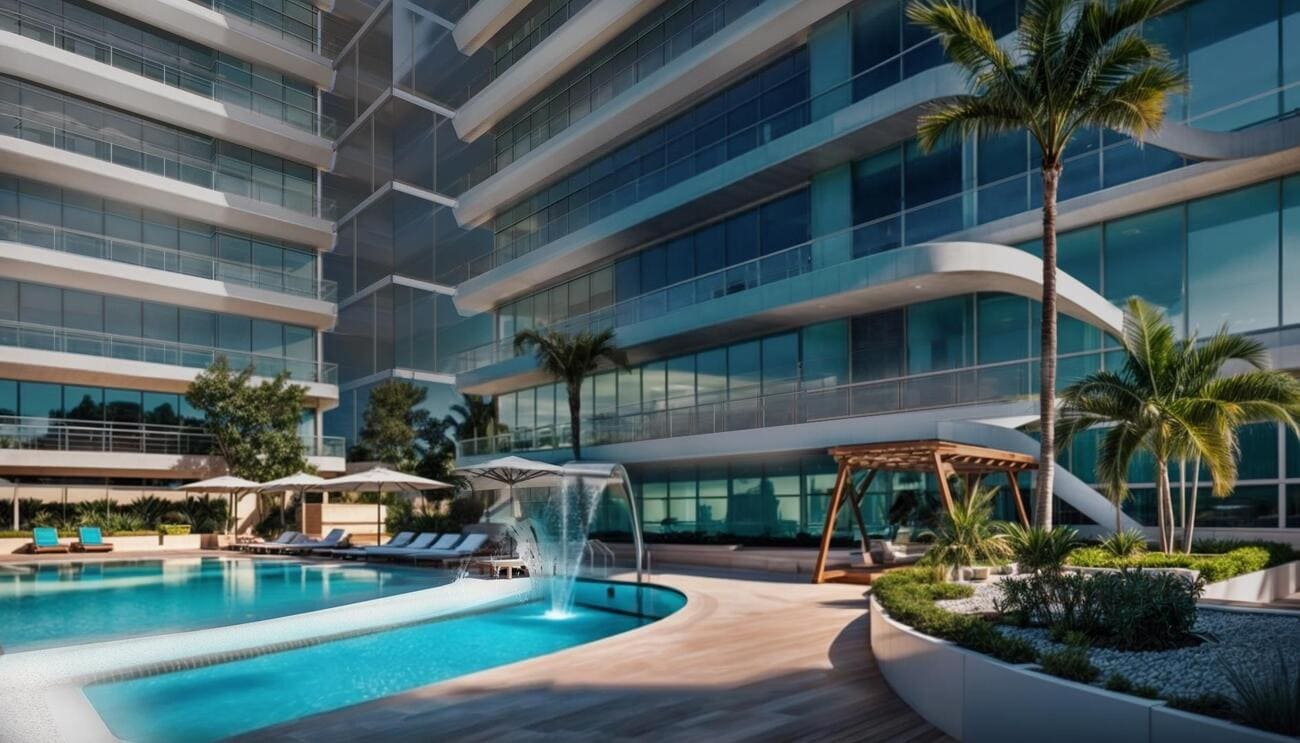 Swimming Pool, Saunas & Jacuzzies in Every Building