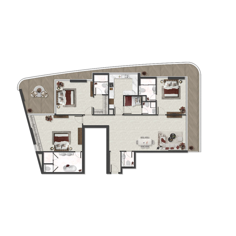 3 bedroom Apartments -  Aquino