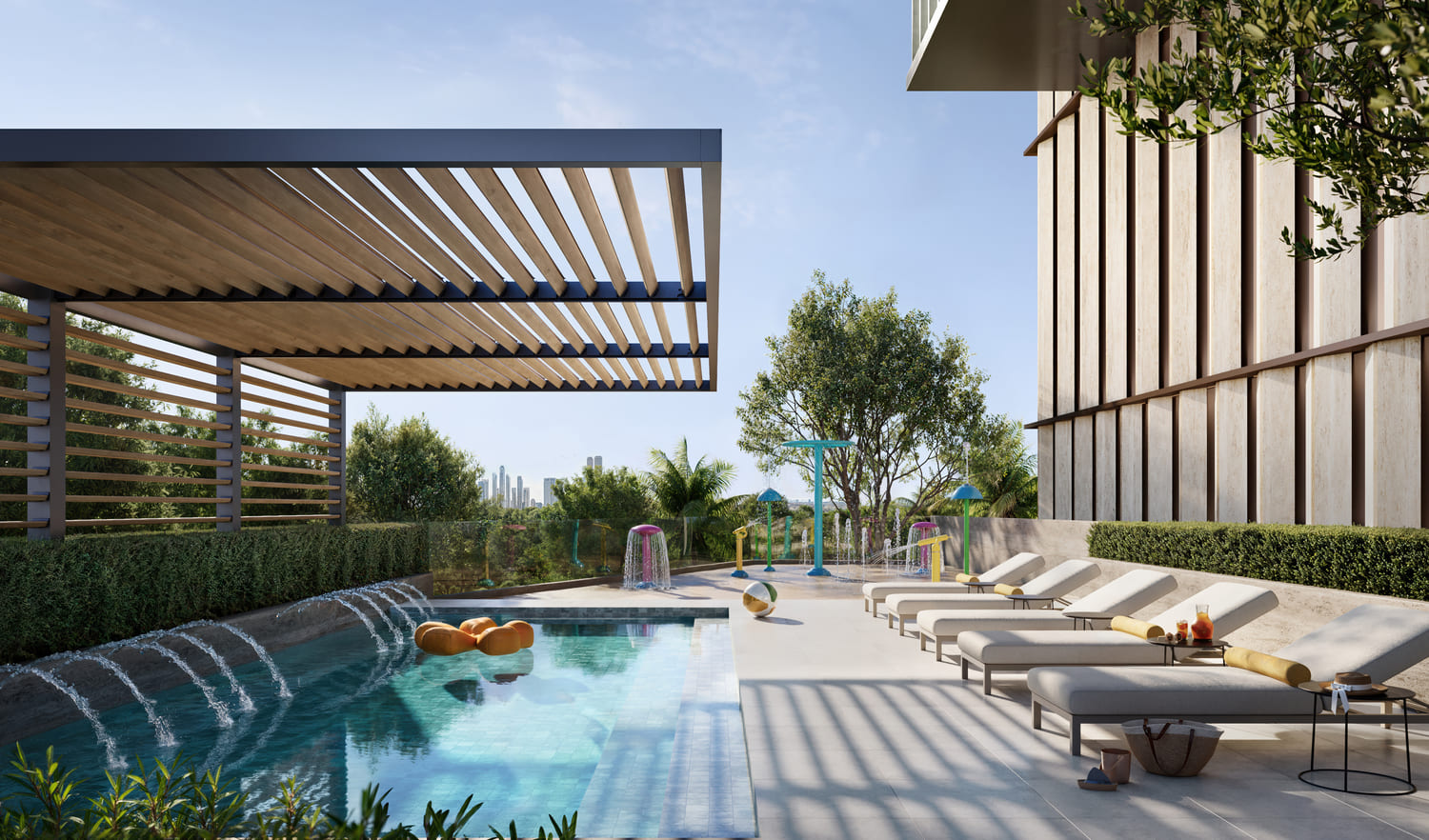 Shaded Kids’ Pool & Outdoor Wet Play Area