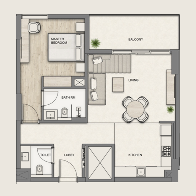1 bedroom Apartments -  Al Hamra Greens