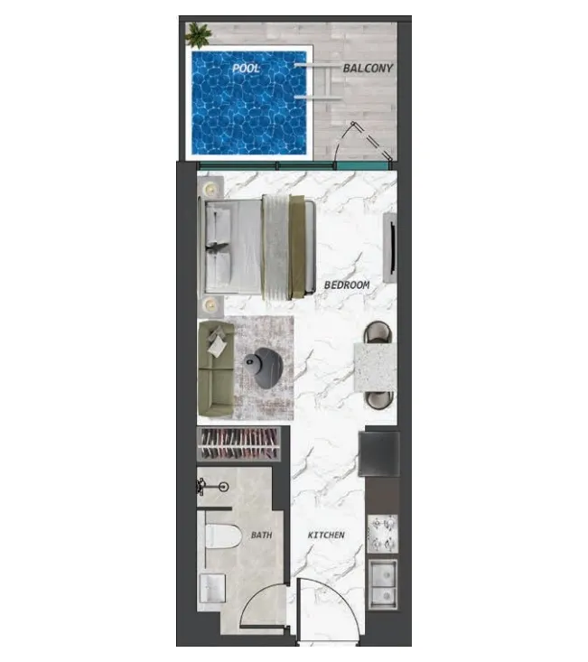 0.0 bedroom apartments -  Ivy Gardens 2 by Samana