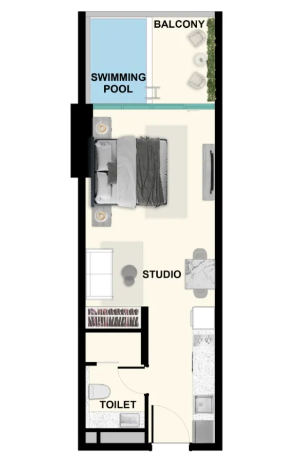 0.0 bedroom apartments -  Samana Ibiza