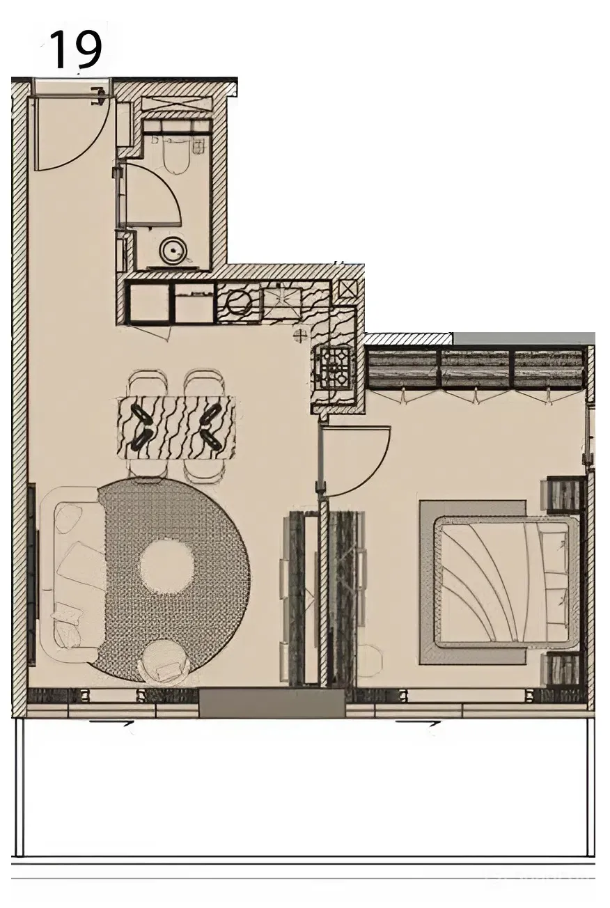 1.0 bedroom apartments -  Cove Edition 6