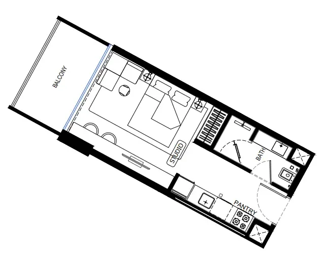 0.0 bedroom apartments -  Binghatti HillCrest