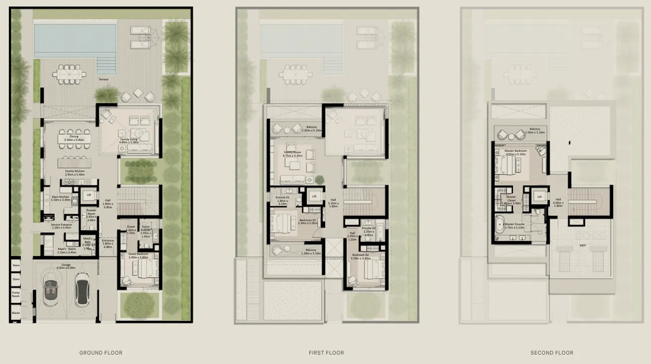 4.0 bedrooms villa -  Nad Al Sheba Gardens Phase 11