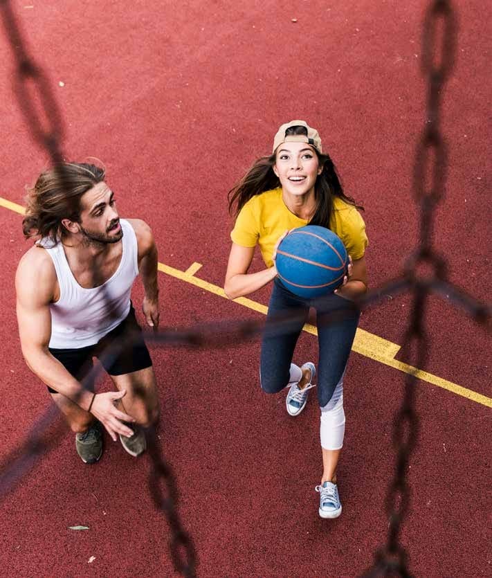 Half-court basketball
